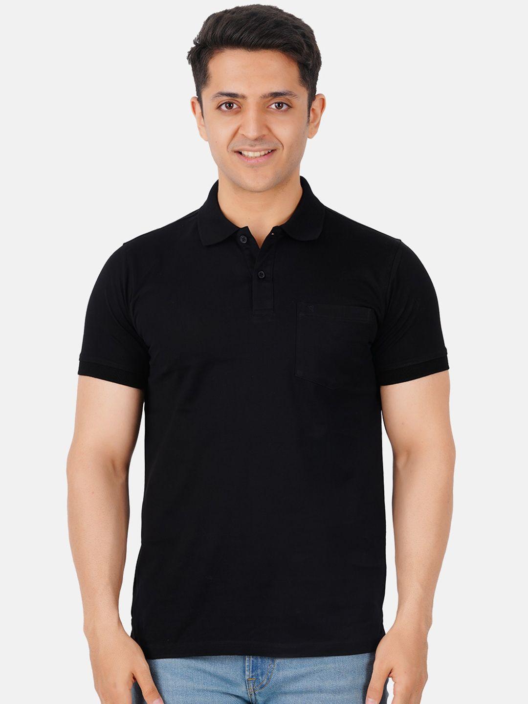 ramraj men polo collar pure cotton t-shirt