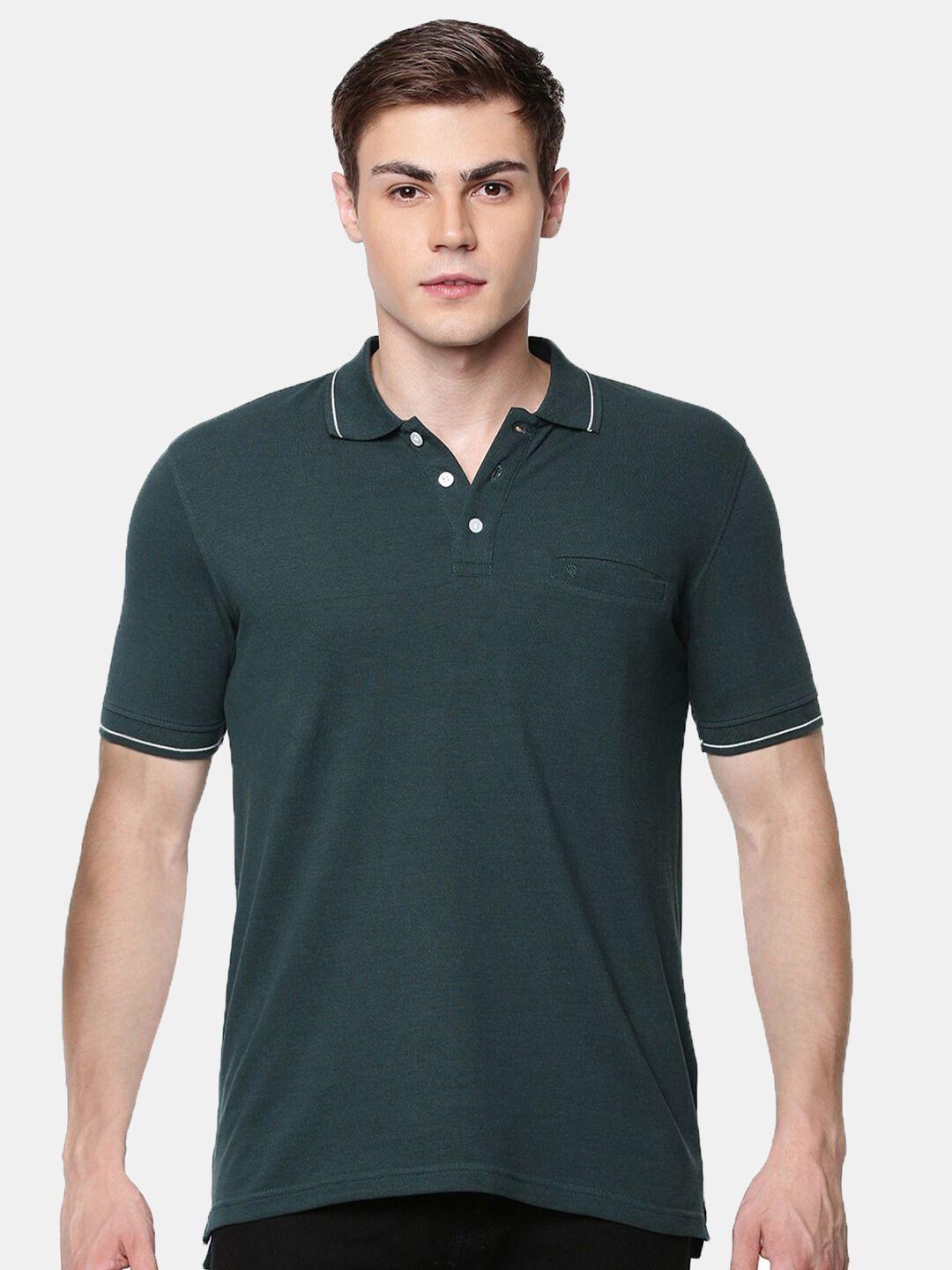 ramraj men polo collar slim fit pure cotton t-shirt