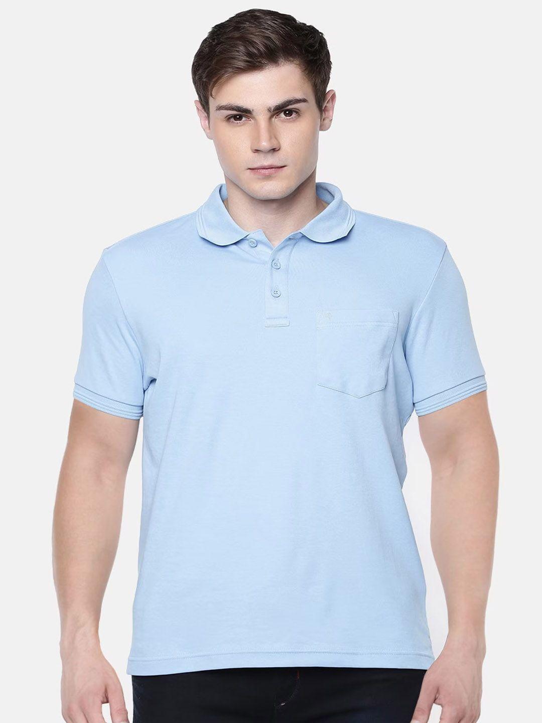 ramraj men polo collar slim fit pure cotton t-shirt