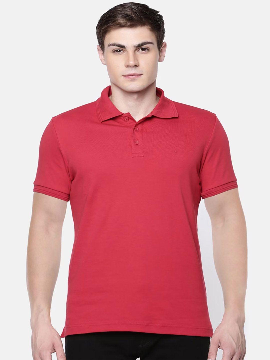 ramraj men polo collar slim fit pure cotton t-shirt