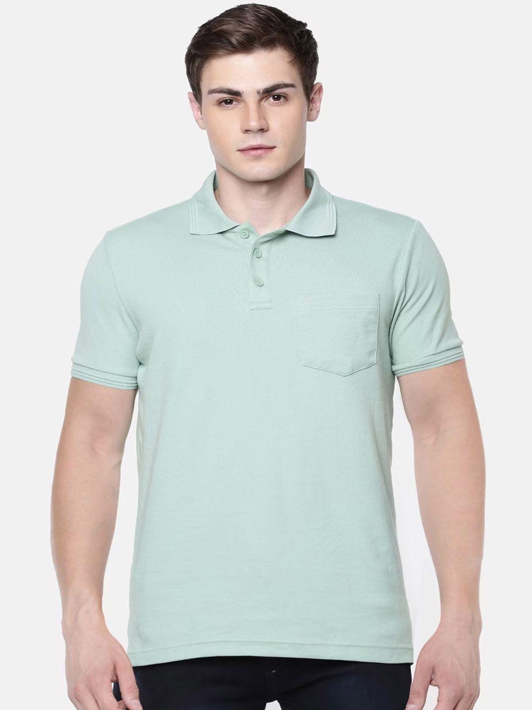 ramraj men polo collar slim fit pure cotton t-shirt