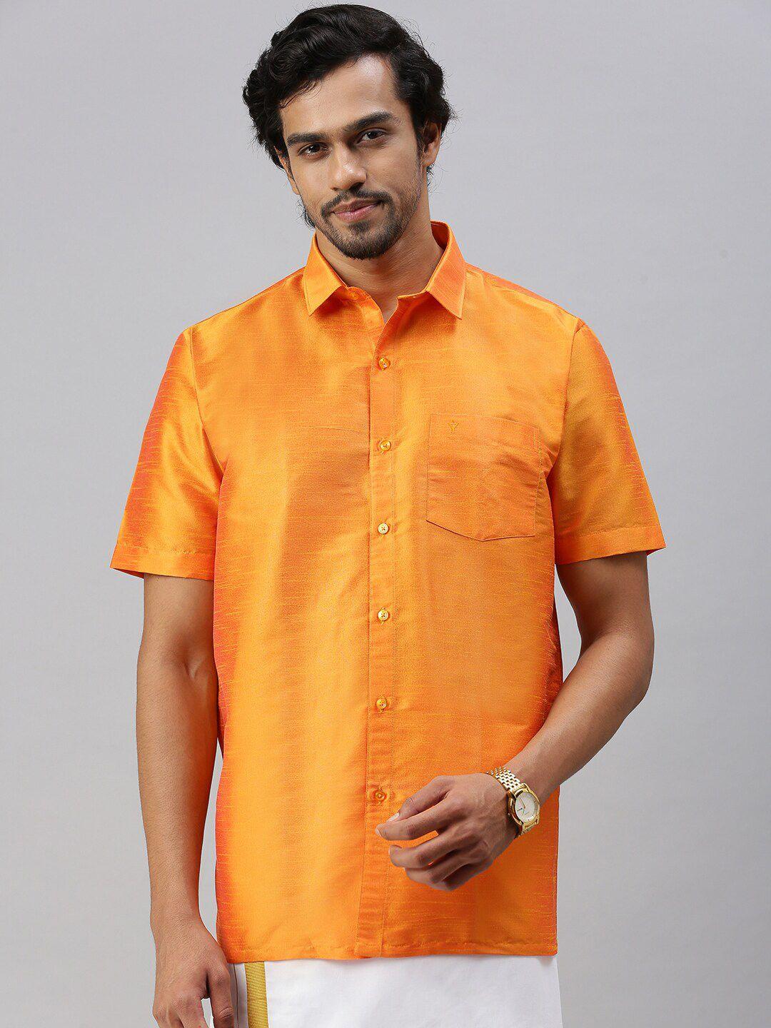 ramraj men regular fit solid casual shirt