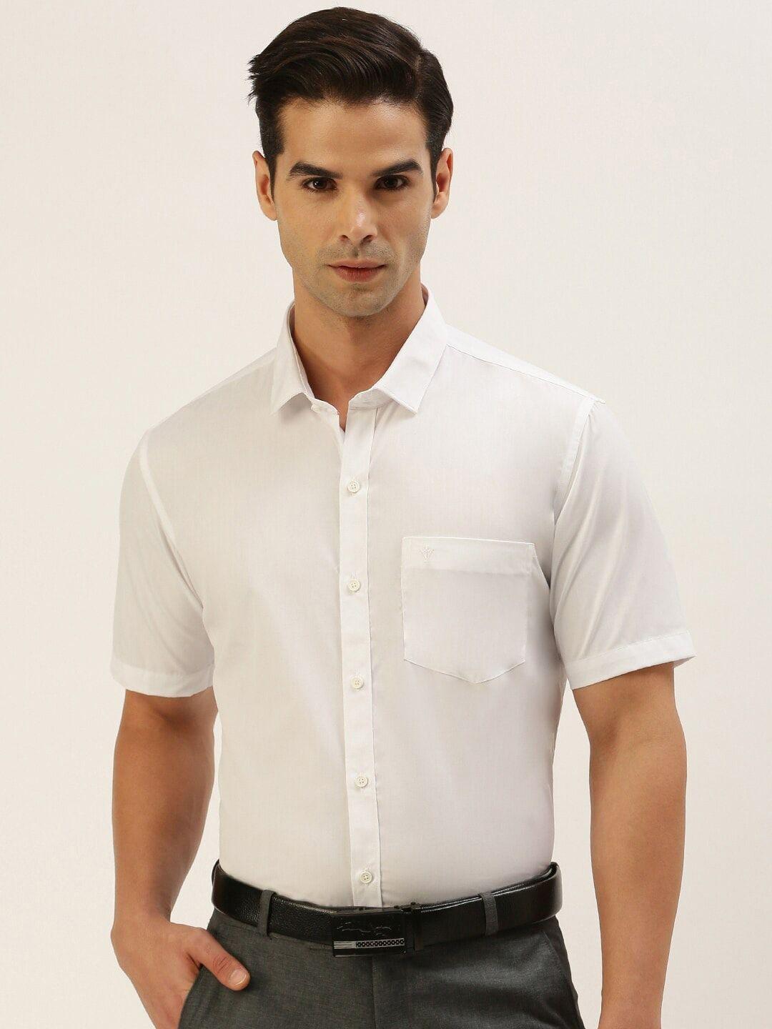 ramraj men spread collar cotton formal shirt