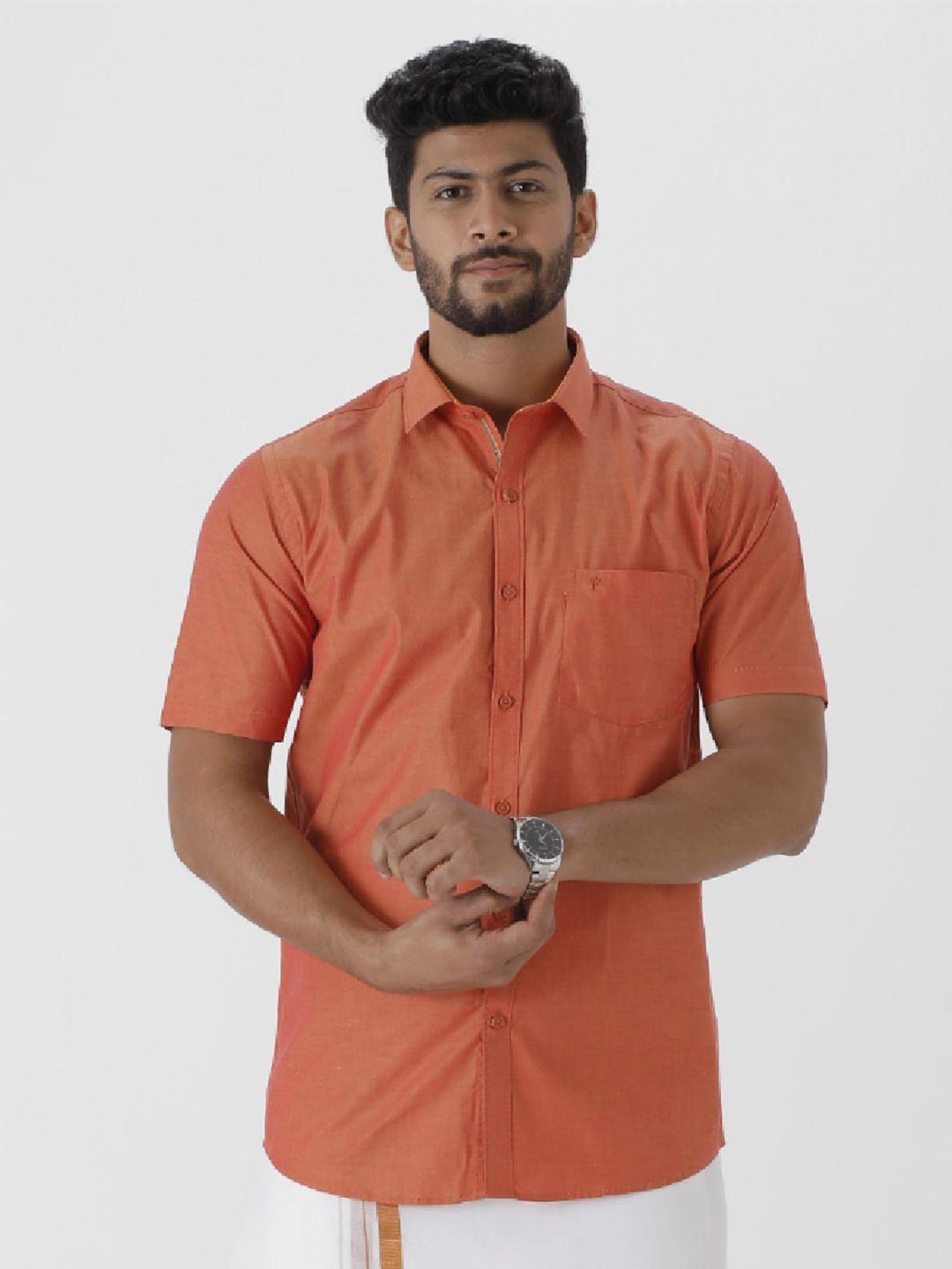 ramraj men tailored fit casual cotton shirt