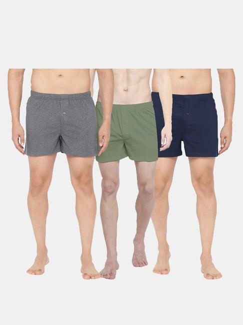 ramraj multi regular fit boxers - pack of 3