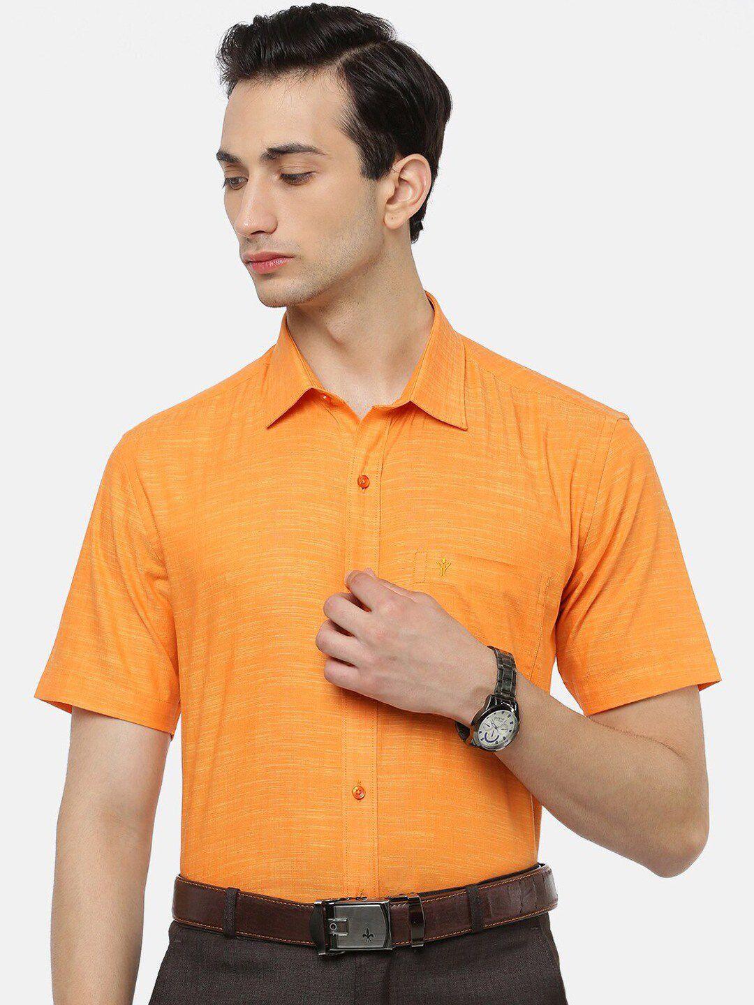 ramraj original slim fit opaque pure cotton formal shirt