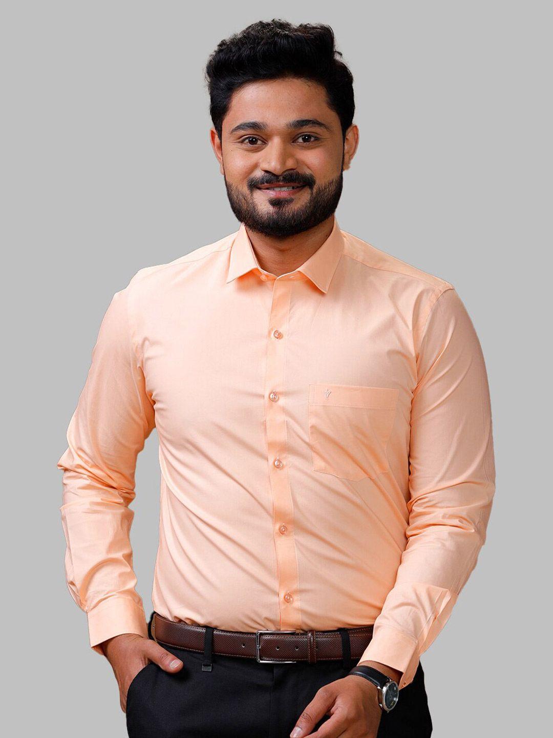 ramraj smart slim fit spread collar formal shirt