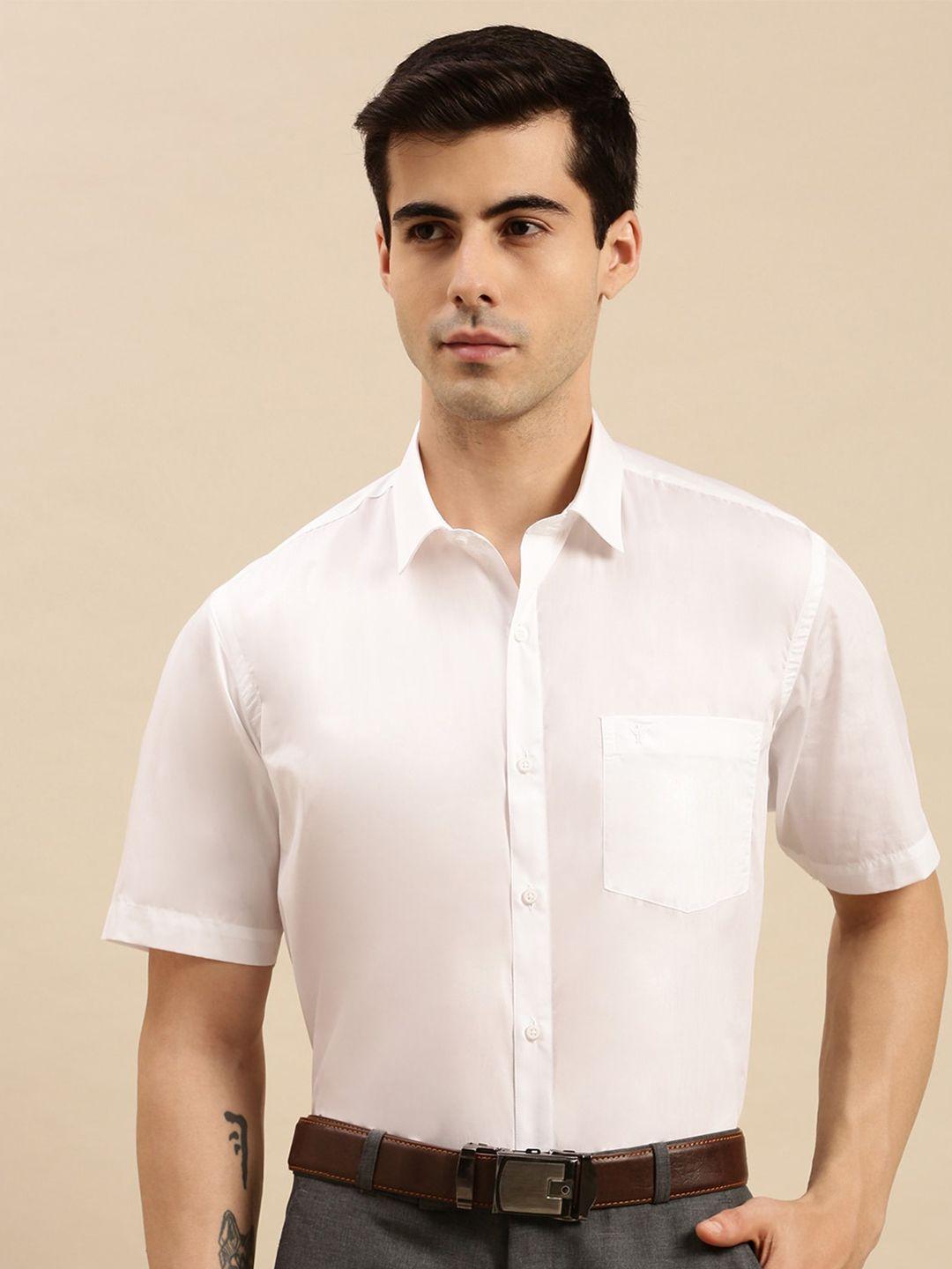 ramraj spread collar cotton formal shirt