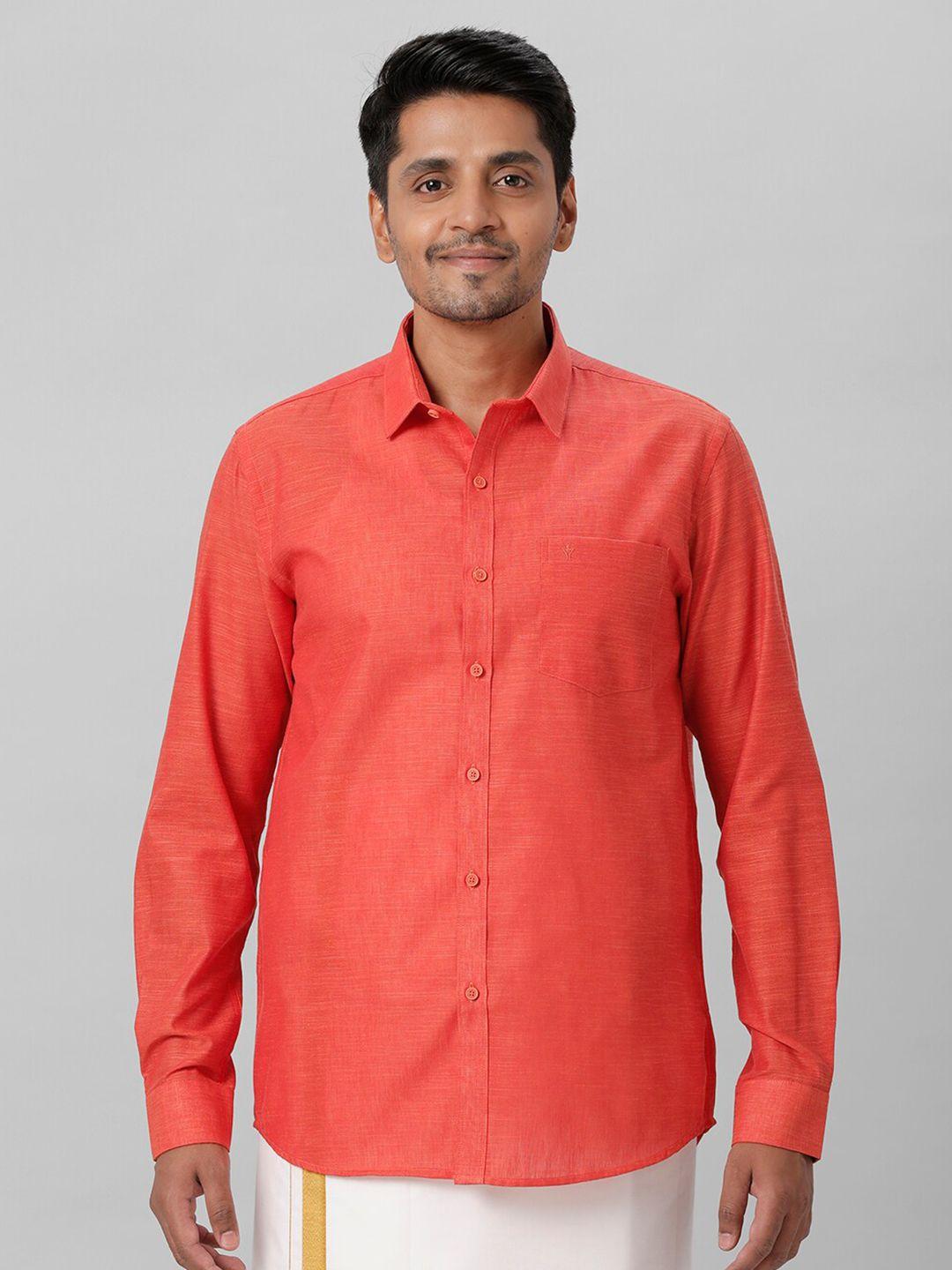 ramraj spread collar long sleeves casual shirt