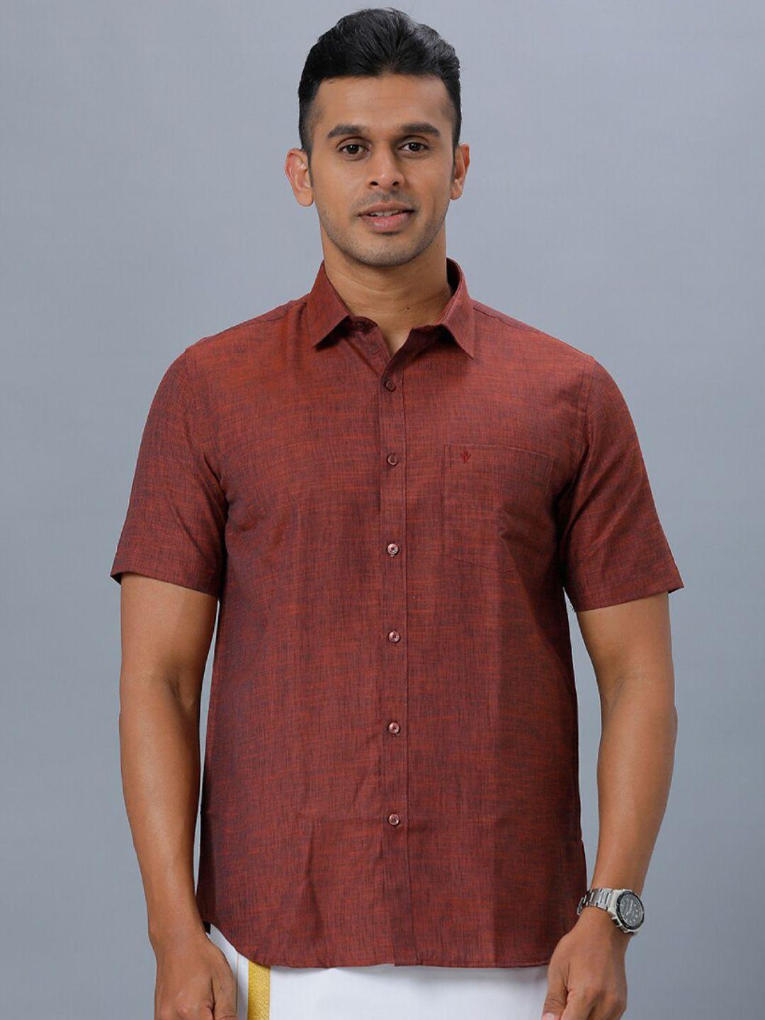 ramraj spread collar pure cotton formal shirt