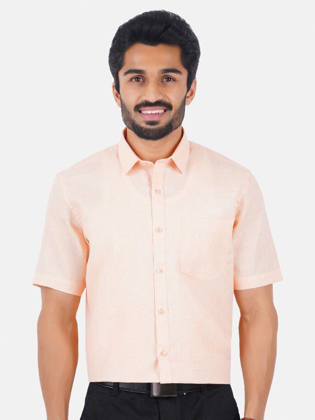 ramraj spread collar regular fit formal shirt
