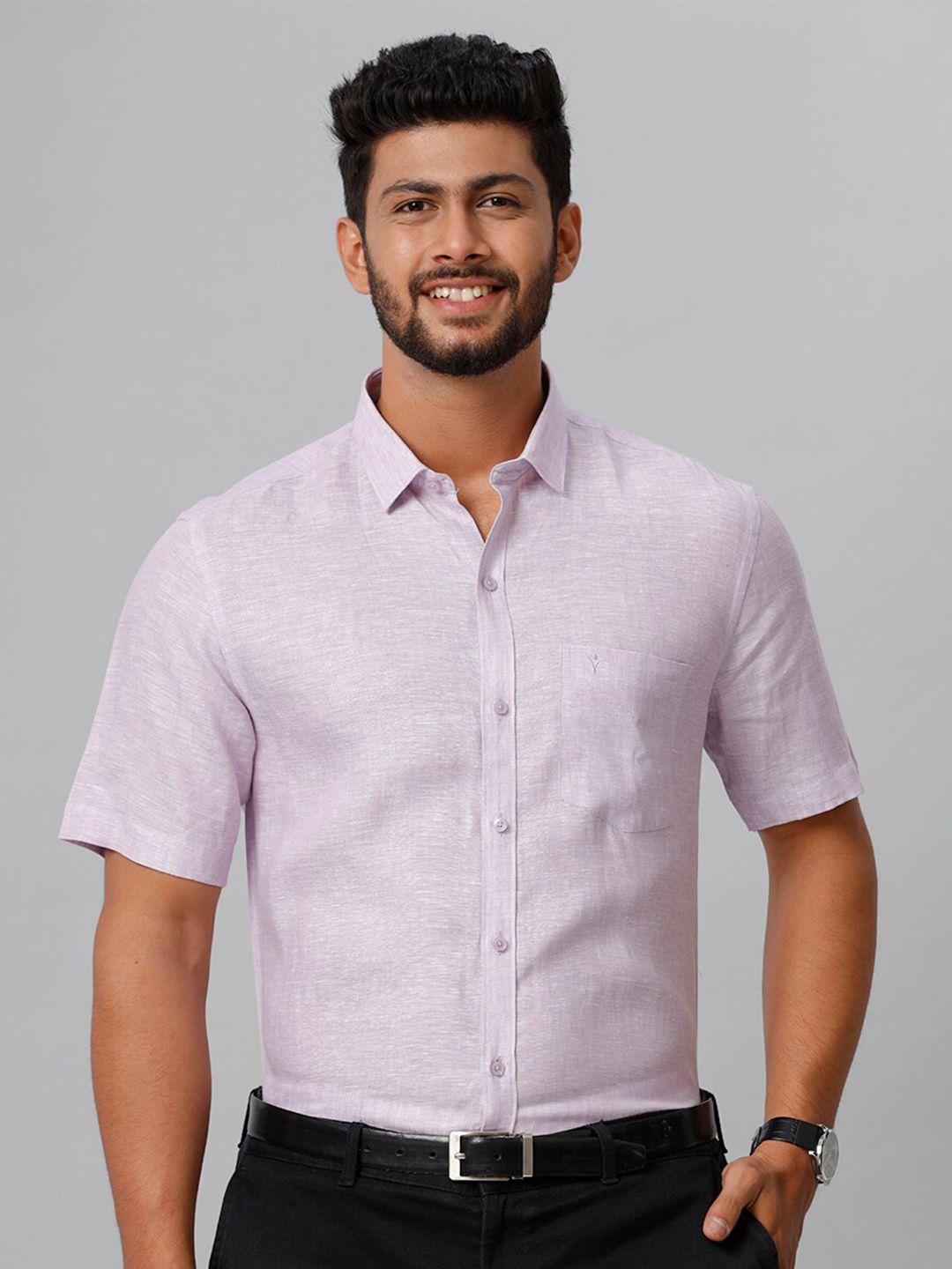 ramraj tailored fit linen formal shirt