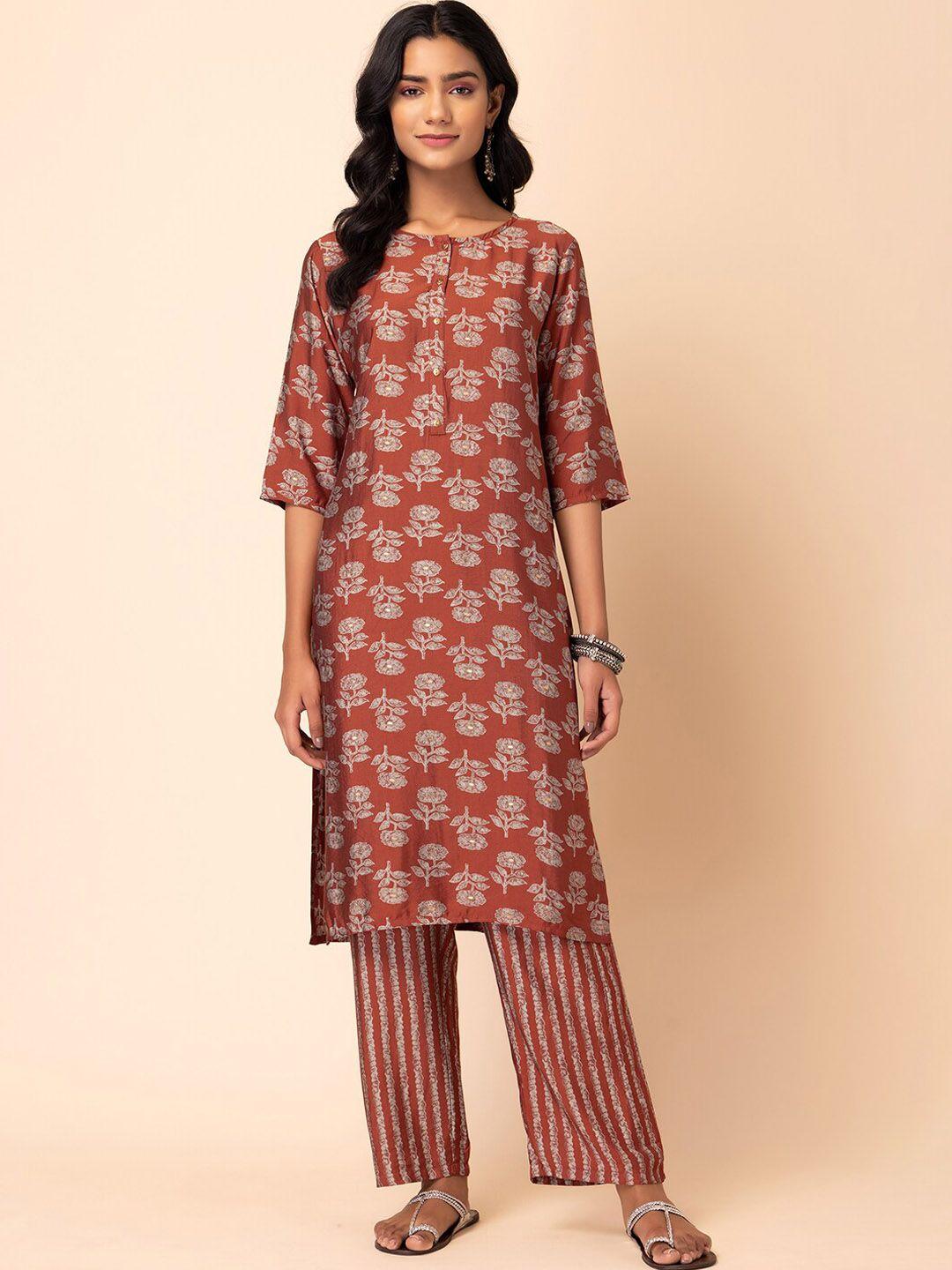 rang by indya batik boota printed kurta with trouser