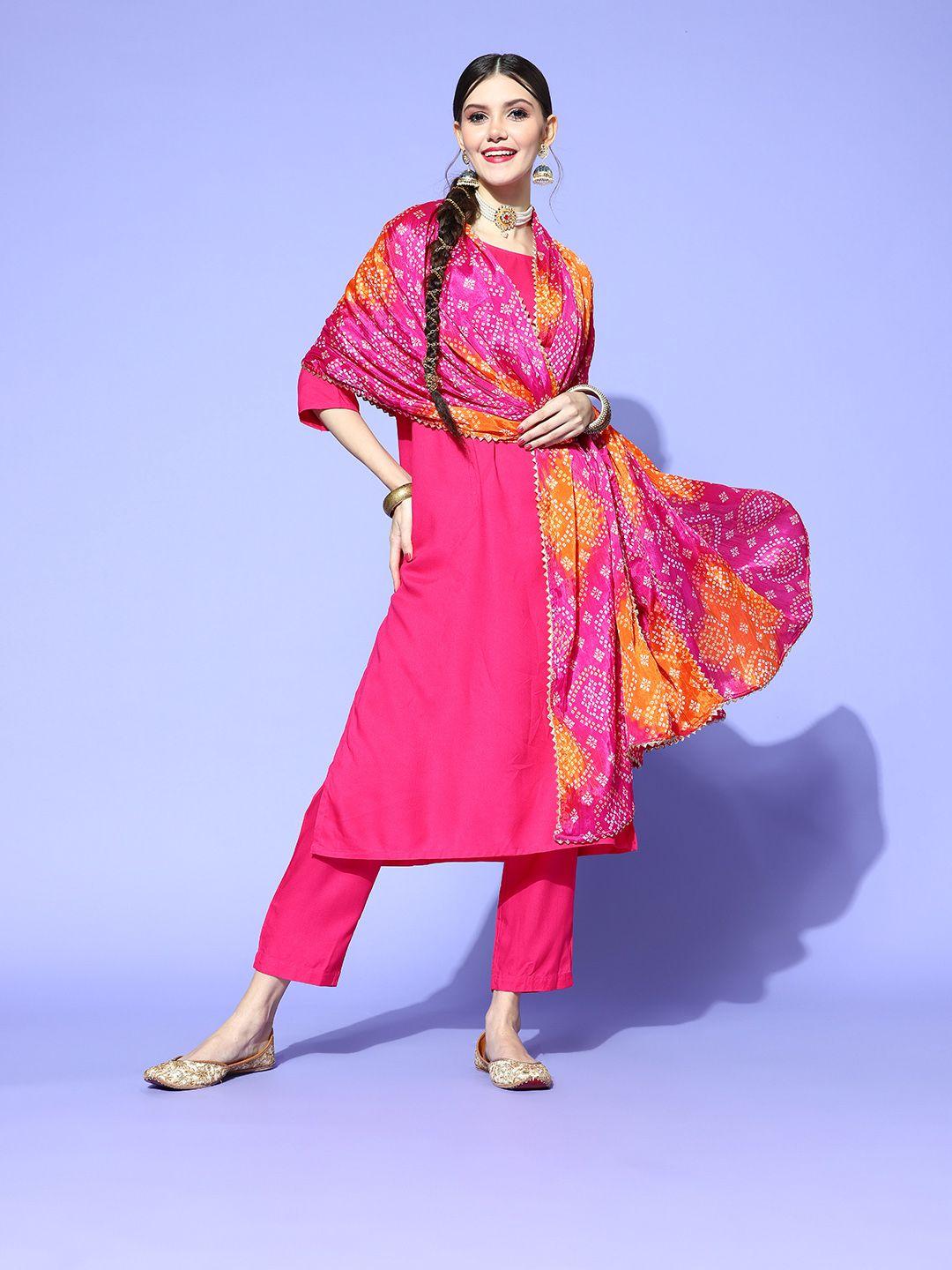 rang gali women magenta dupatta