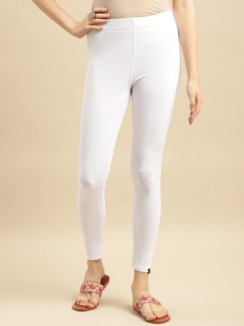 rangita white cotton leggings