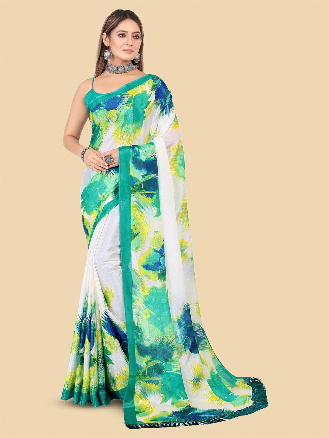 rangita abstract printed saree