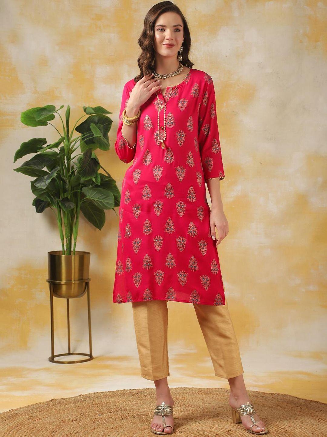 rangita ethnic motifs printed kurta