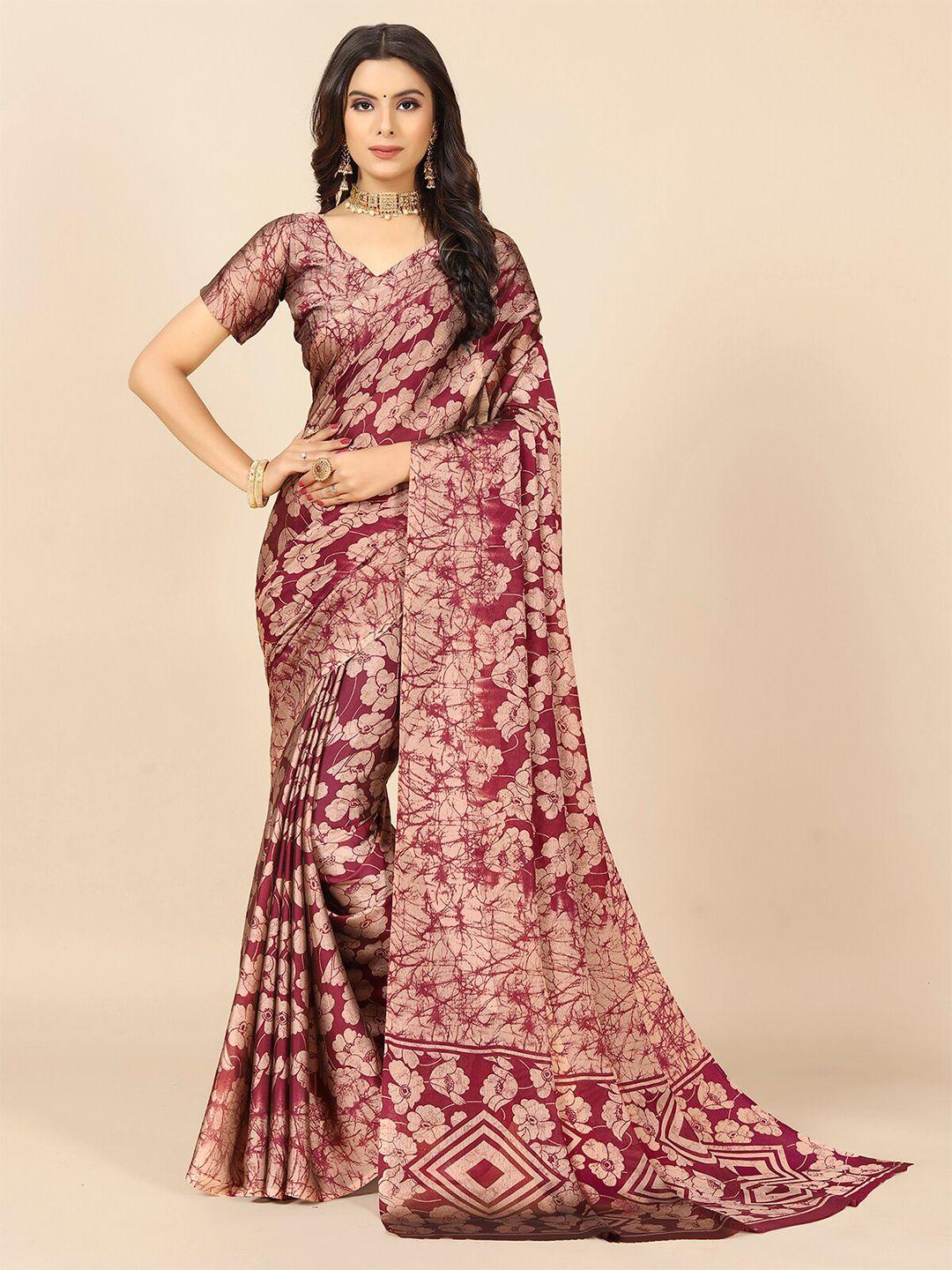 rangita floral printed saree