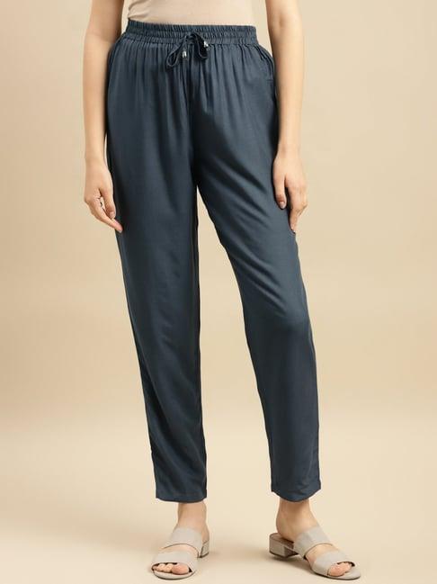 rangita grey plain pants