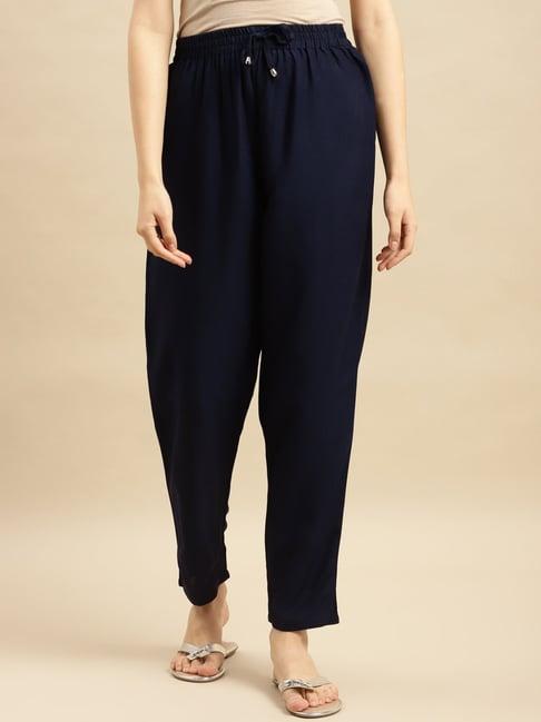 rangita navy plain pants