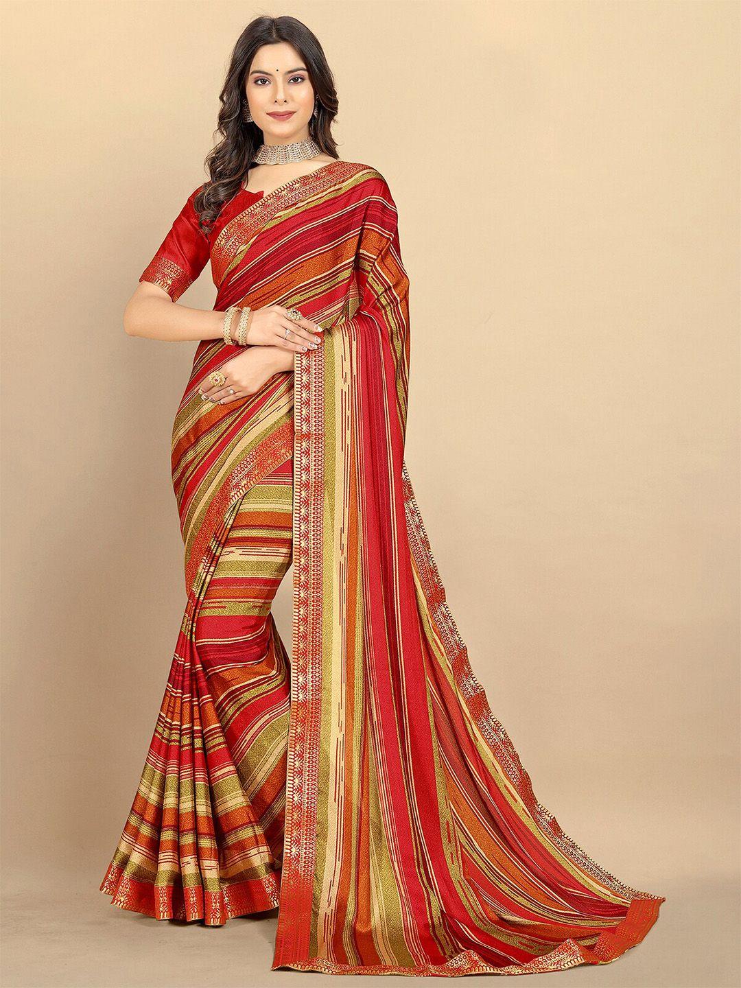 rangita striped zari saree