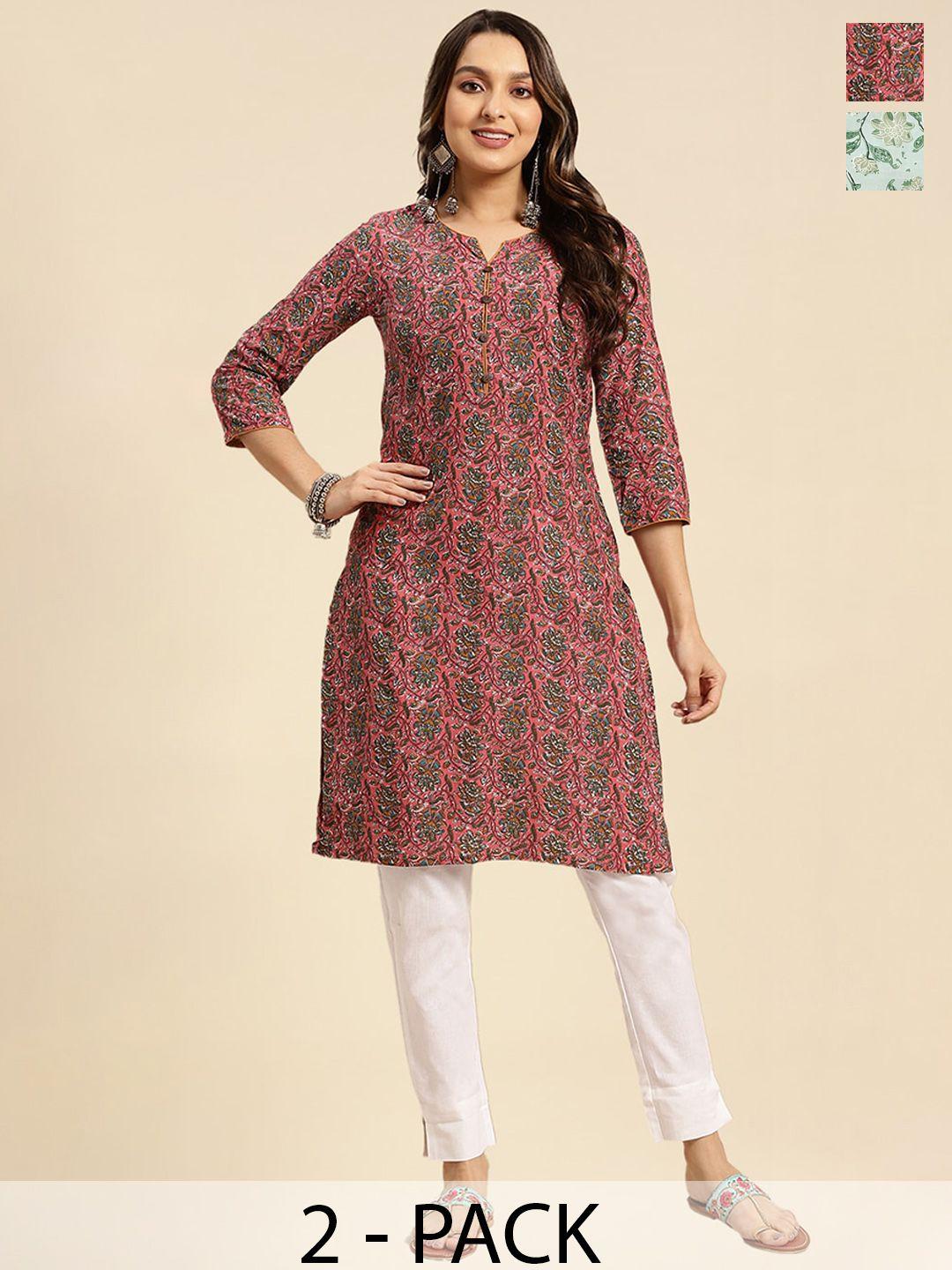 rangita women multicoloured floral printed kurta