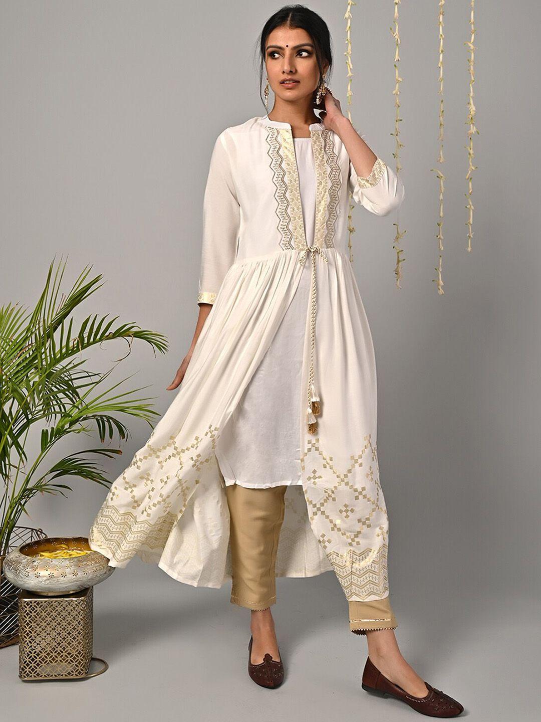 rangita women off white kurta