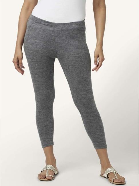 rangmanch by pantaloons grey regular fit leggings