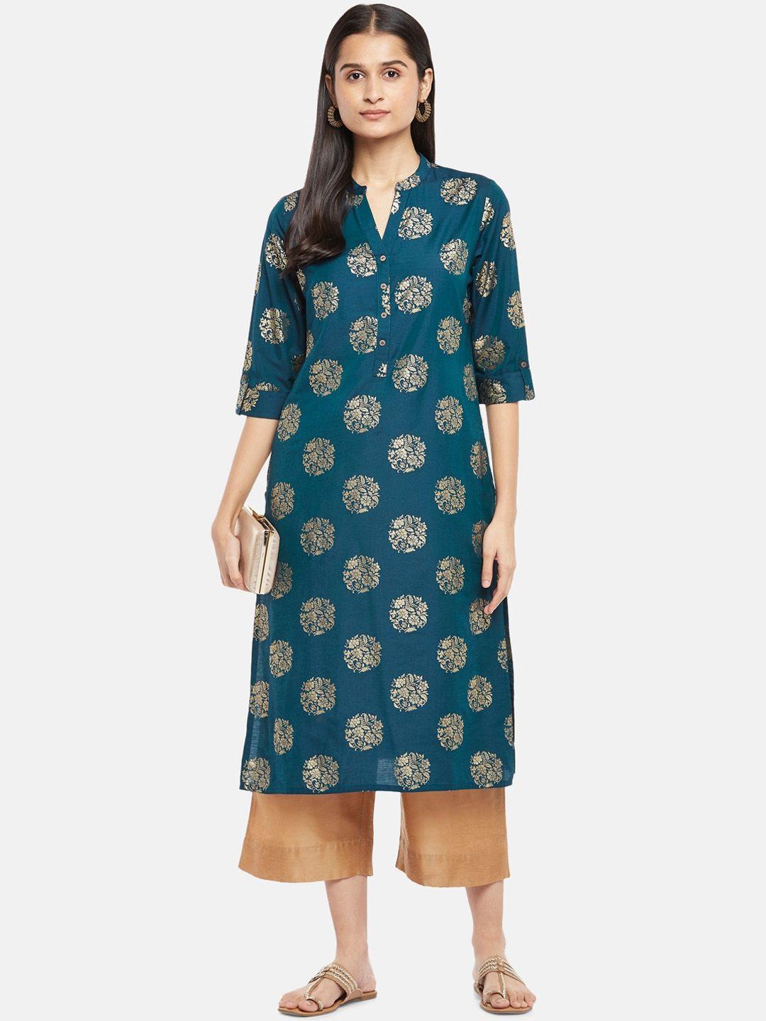 rangmanch by pantaloons women ethnic motifs printed kurta