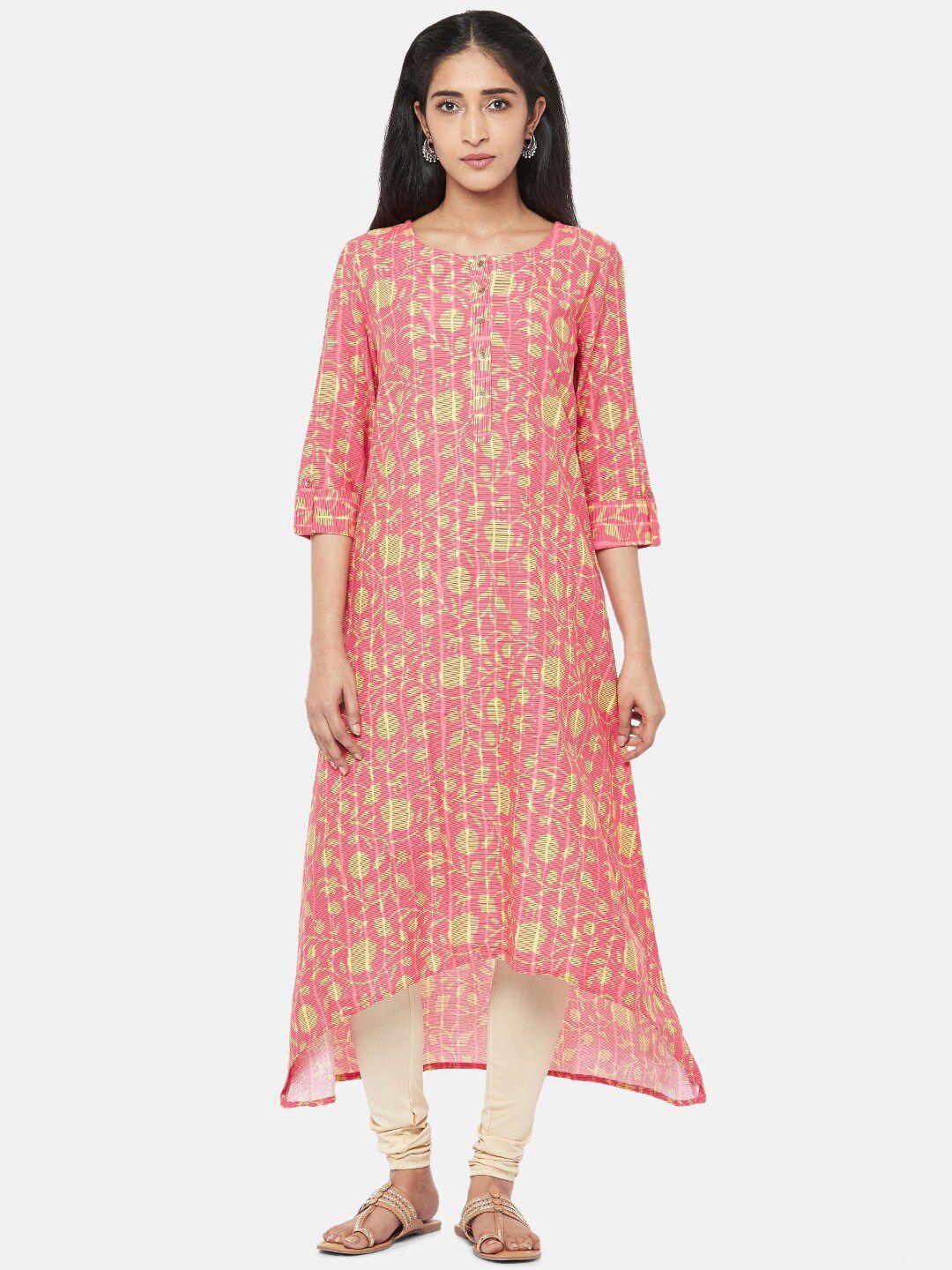 rangmanch by pantaloons women pink printed kurta