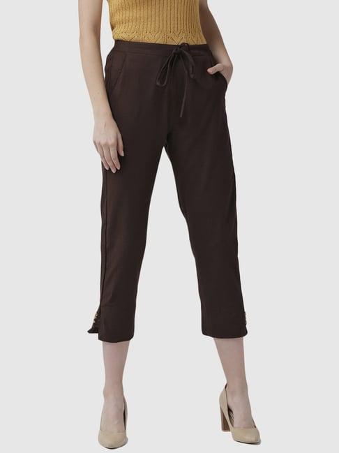 rangmayee brown cotton pants