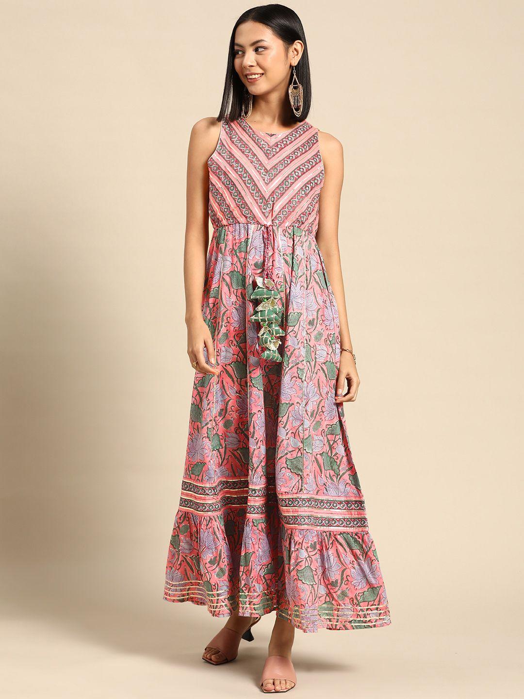 rangmayee ethnic motifs a-line maxi dress