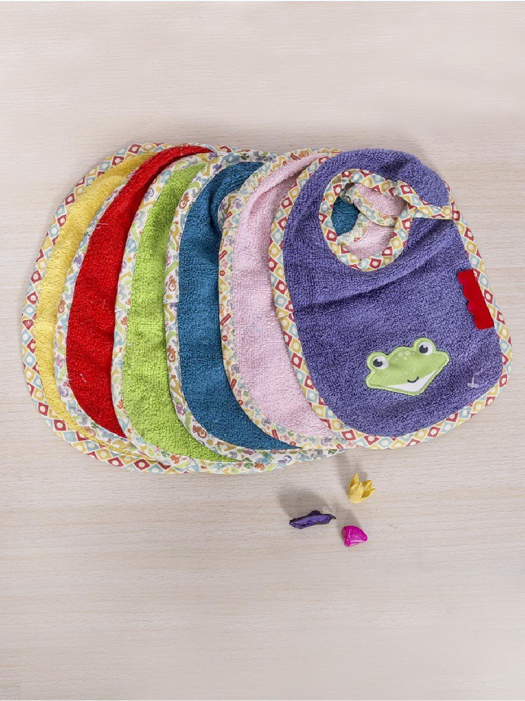 rangoli kids pack of 6 cotton bibs