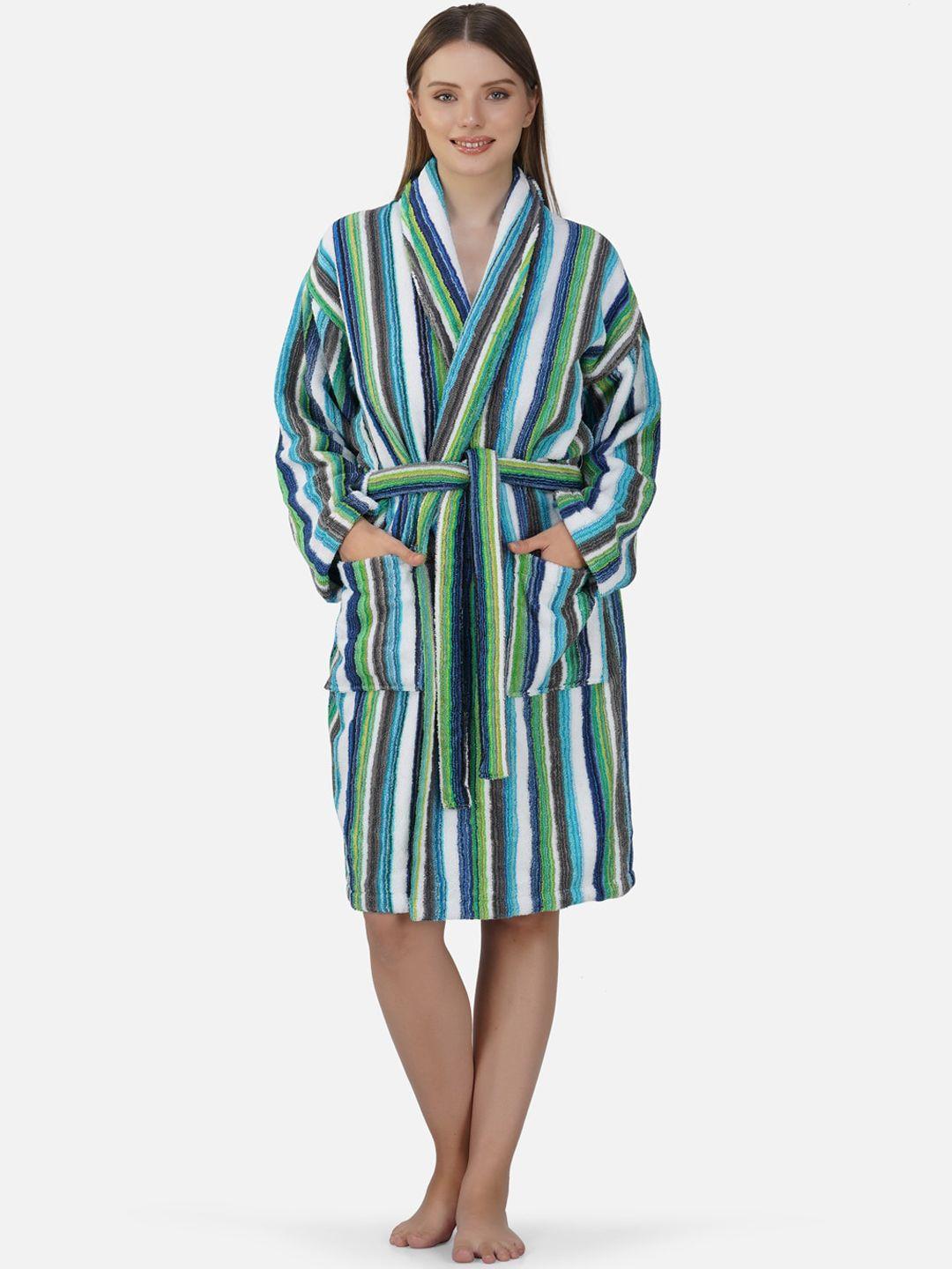 rangoli pure cotton bath robe