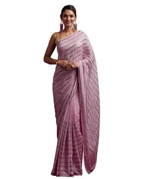 rangoli silk mirror work saree