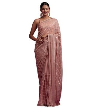 rangoli silk mirror work saree