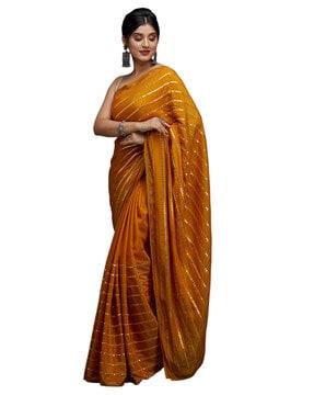 rangoli silk mirror work saree