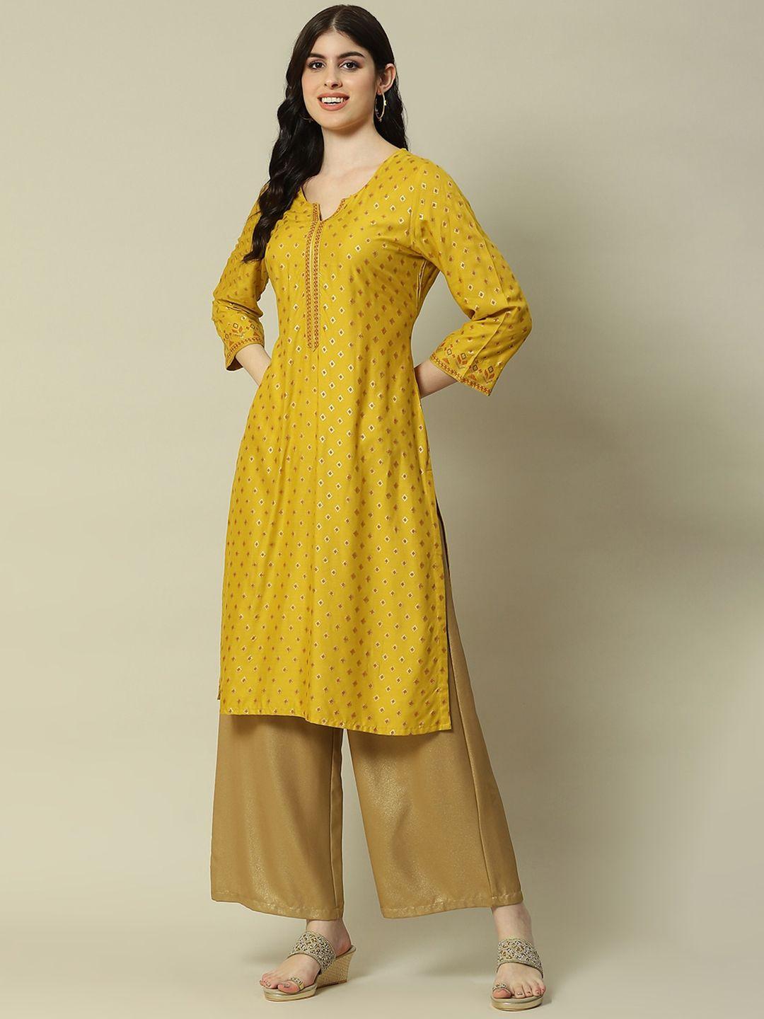 rangriti geometric printed kurta