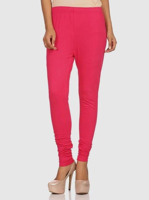 rangriti pink regular fit leggings