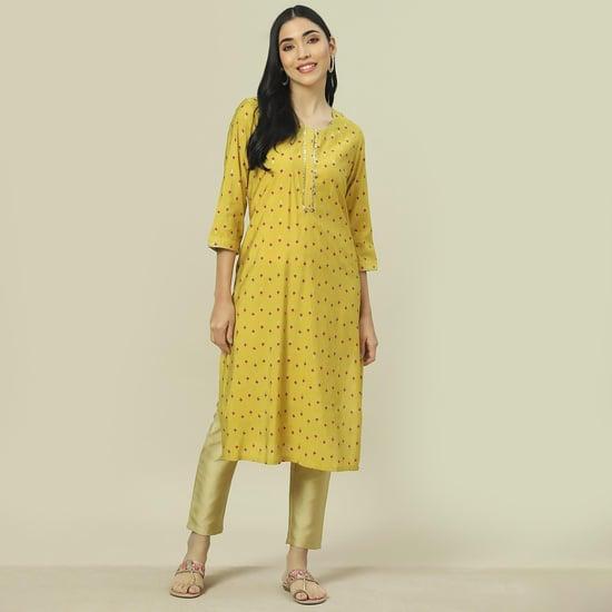 rangriti women printed a-line kurta