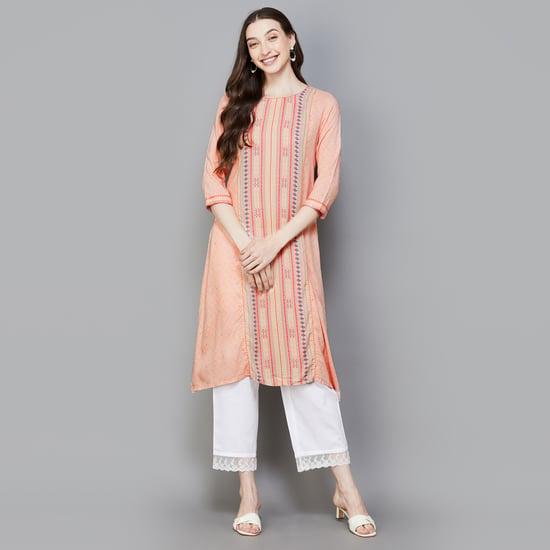 rangriti women printed asymmetrical kurta