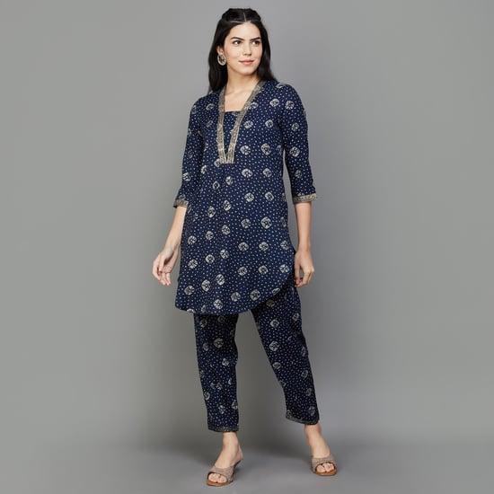 rangriti women printed kurta set