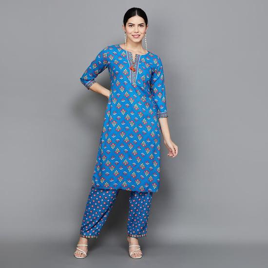 rangriti women printed straight kurta set