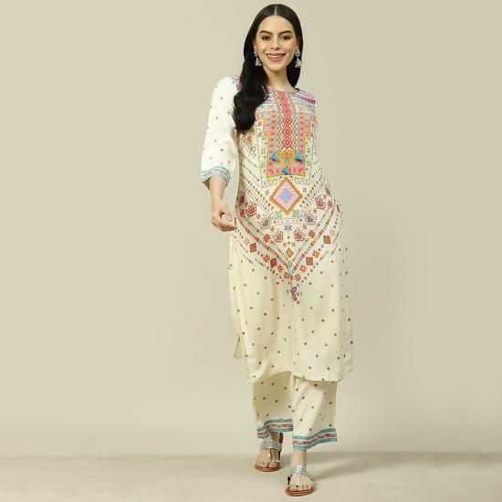 rangriti women printed straight kurta set