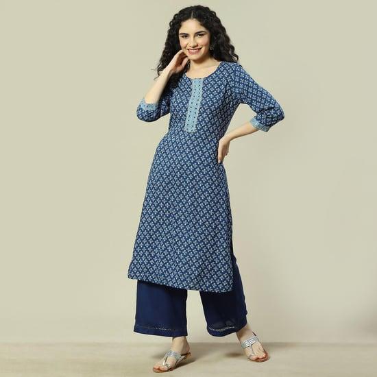 rangriti women printed straight kurta set