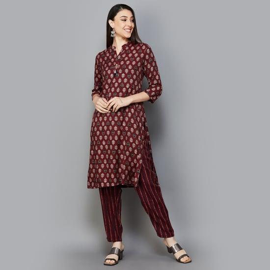 rangriti women printed straight kurta set