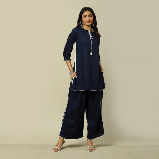 rangriti women solid straight kurta set