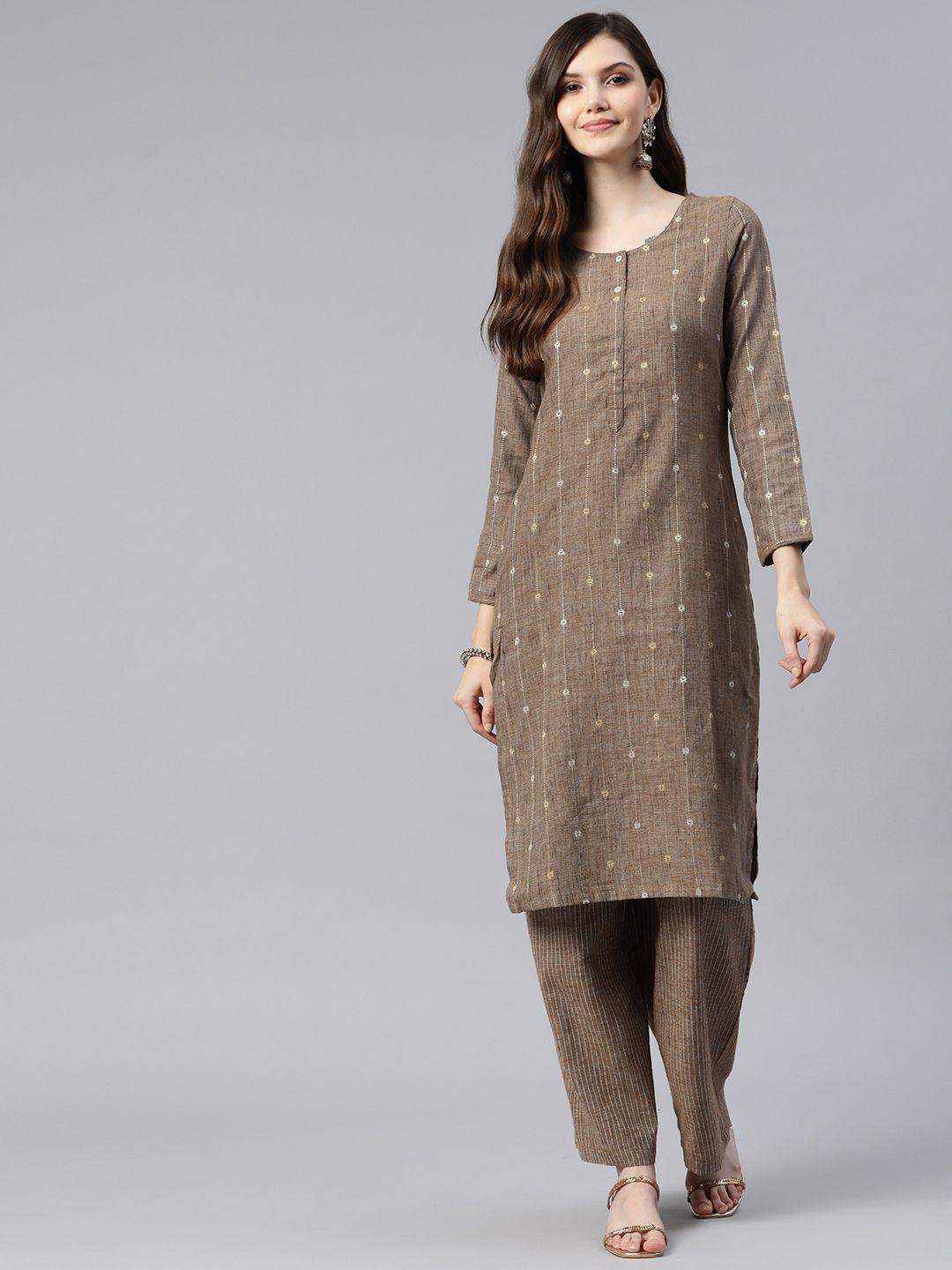 rangriti women striped kurta with trousers