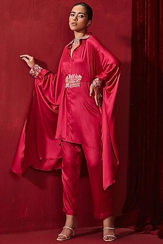 rani modal silk pant set for girls