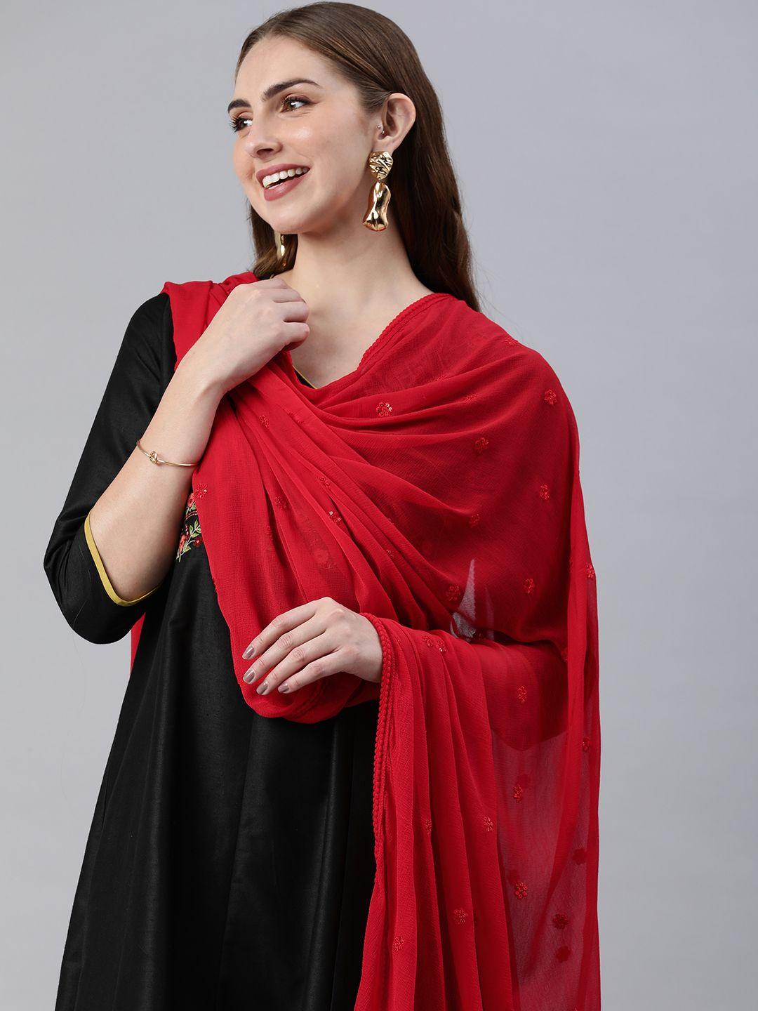 rani saahiba embroidered sequinned dupatta